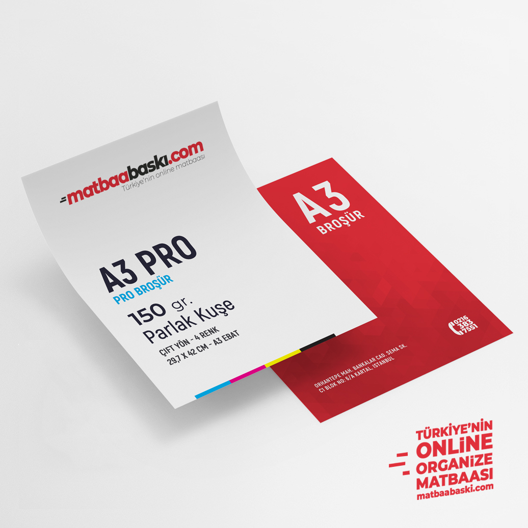 A3 PRO 150 gr. Broşür