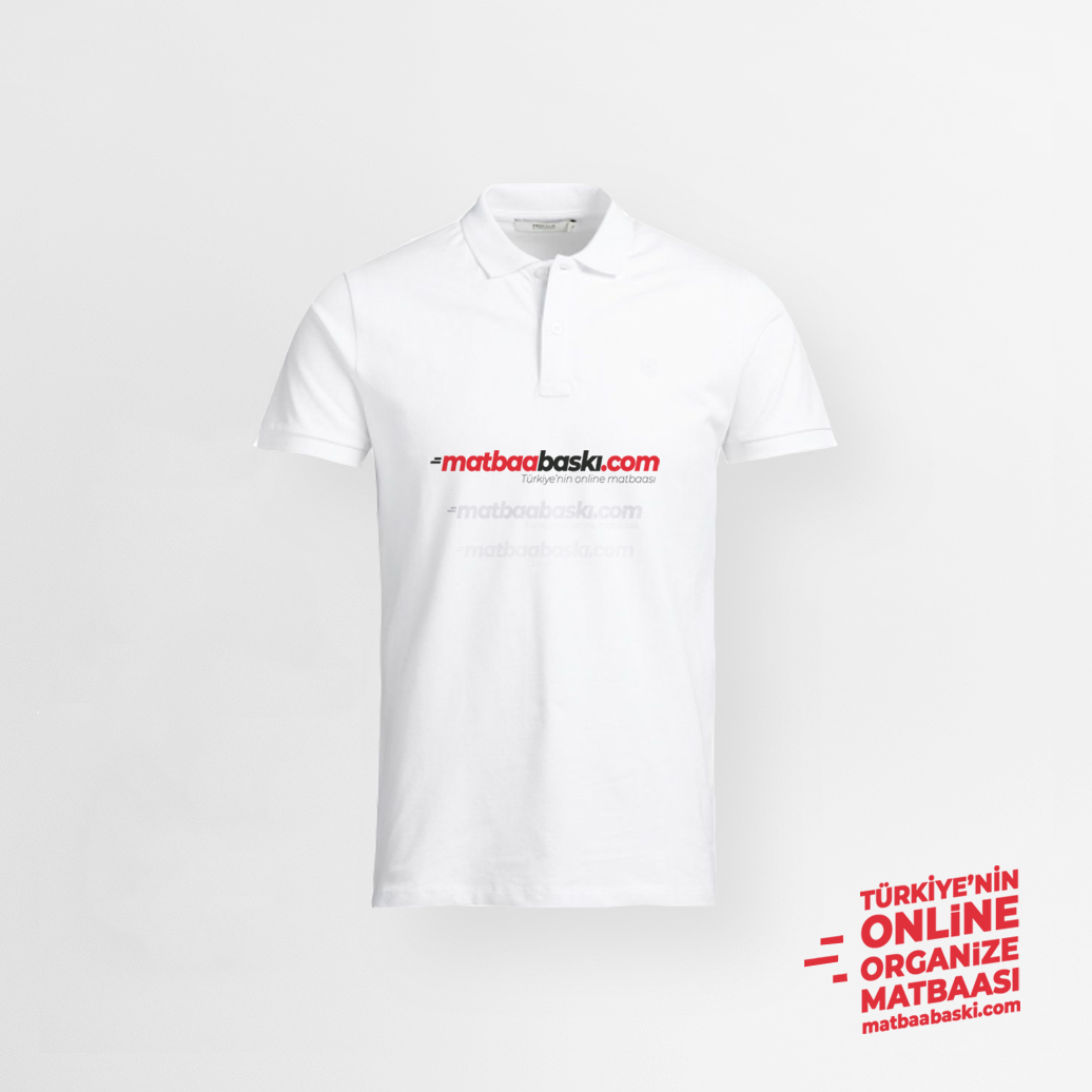 Polo Yaka T-Shirt Baskılı